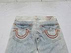 Pantalon True Religion Mujer 33 Straight Azulclaro Mezclilla