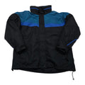 Chamarra Columbia De Mujer Talla Grande Negra Con Azul