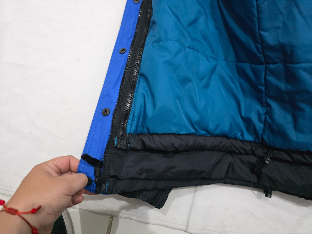 Chamarra Columbia De Mujer Talla Grande Negra Con Azul