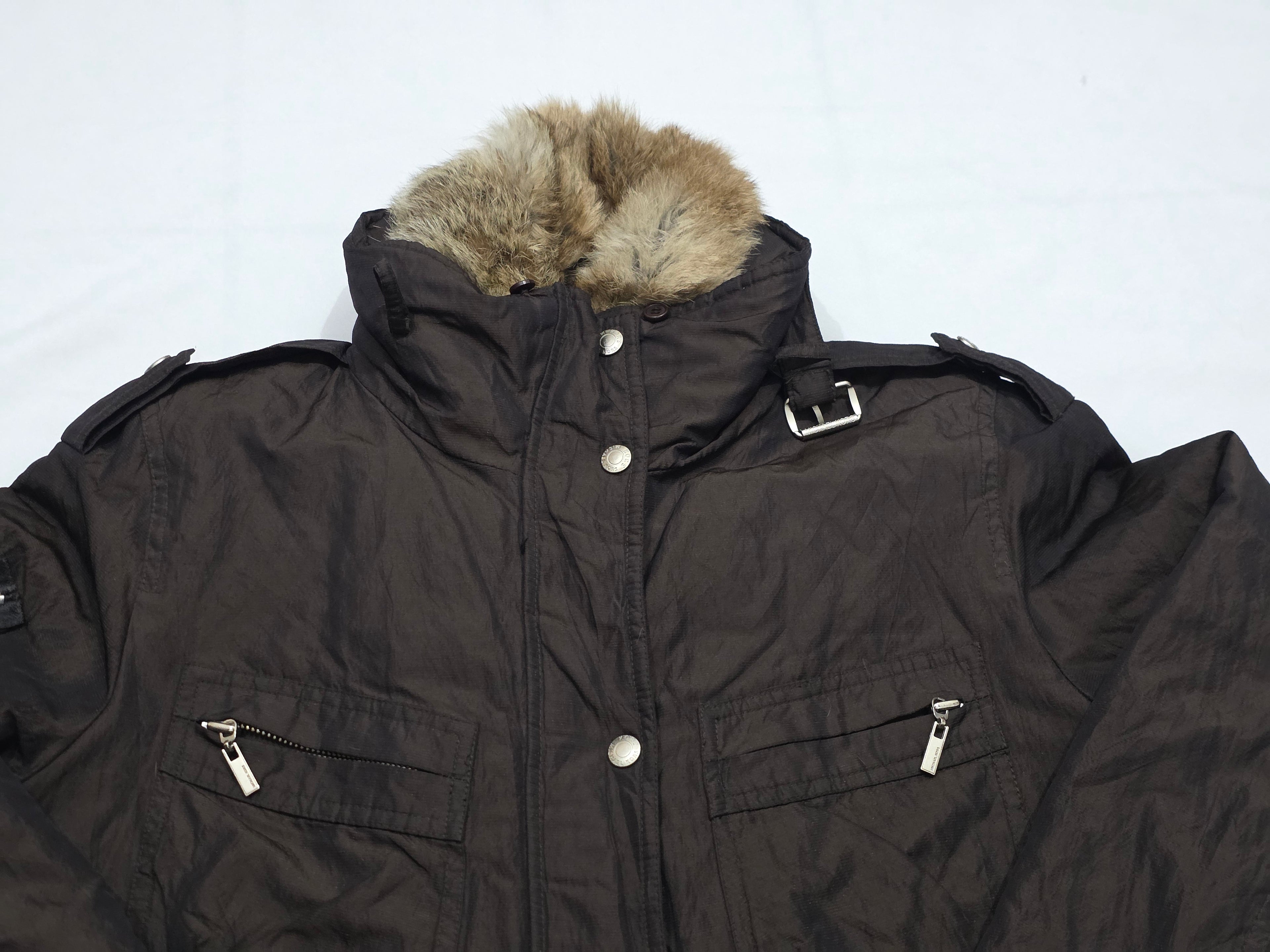 Chamarra Michael Kors Café Con Cuello De Peluche, Talla L