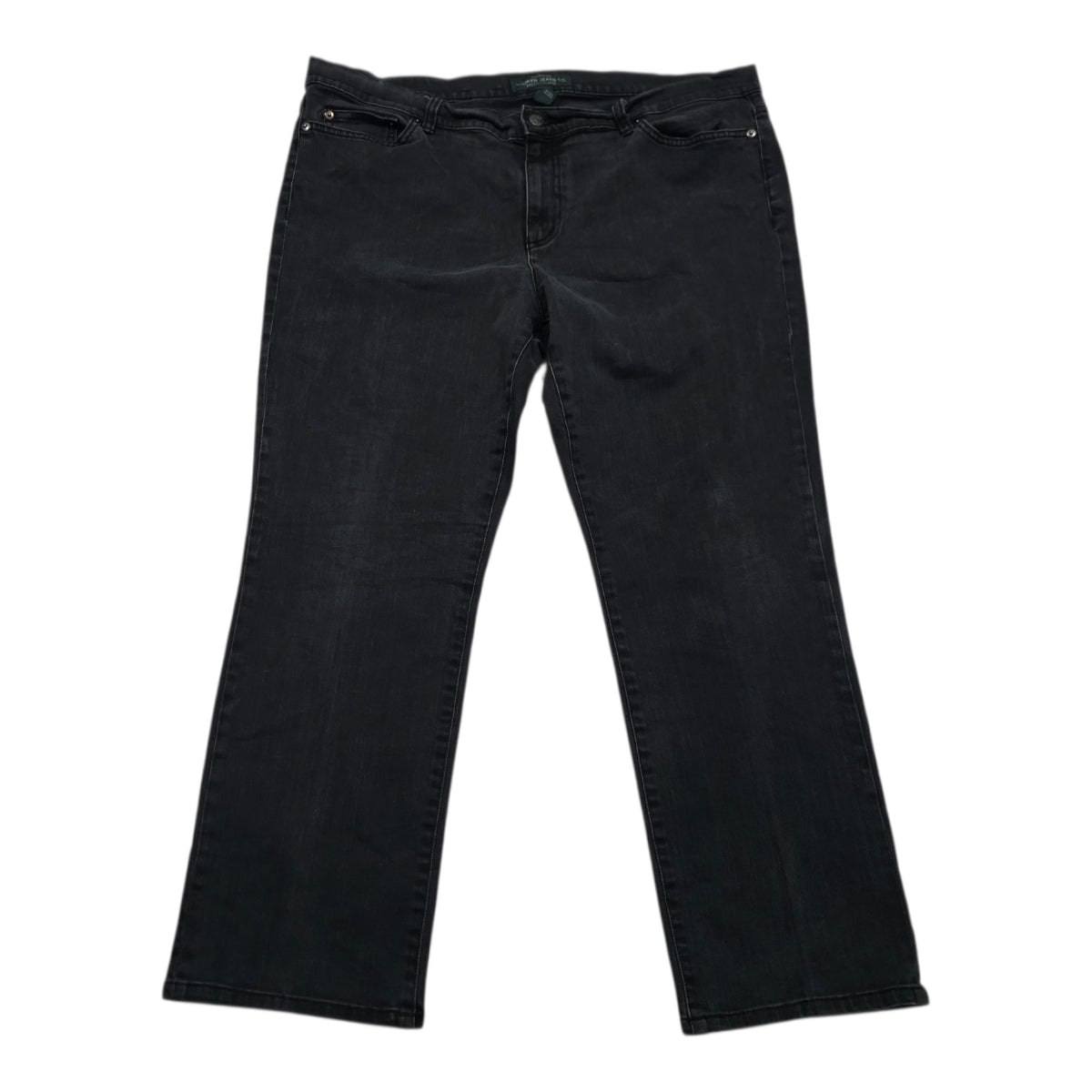 Pantalon Ralph Lauren Jeans Mujer Talla 16w Gris Mezclilla
