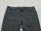 Pantalon Ralph Lauren Jeans Mujer Talla 16w Gris Mezclilla