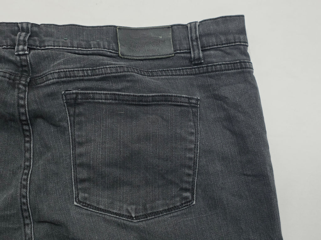 Pantalon Ralph Lauren Jeans Mujer Talla 16w Gris Mezclilla
