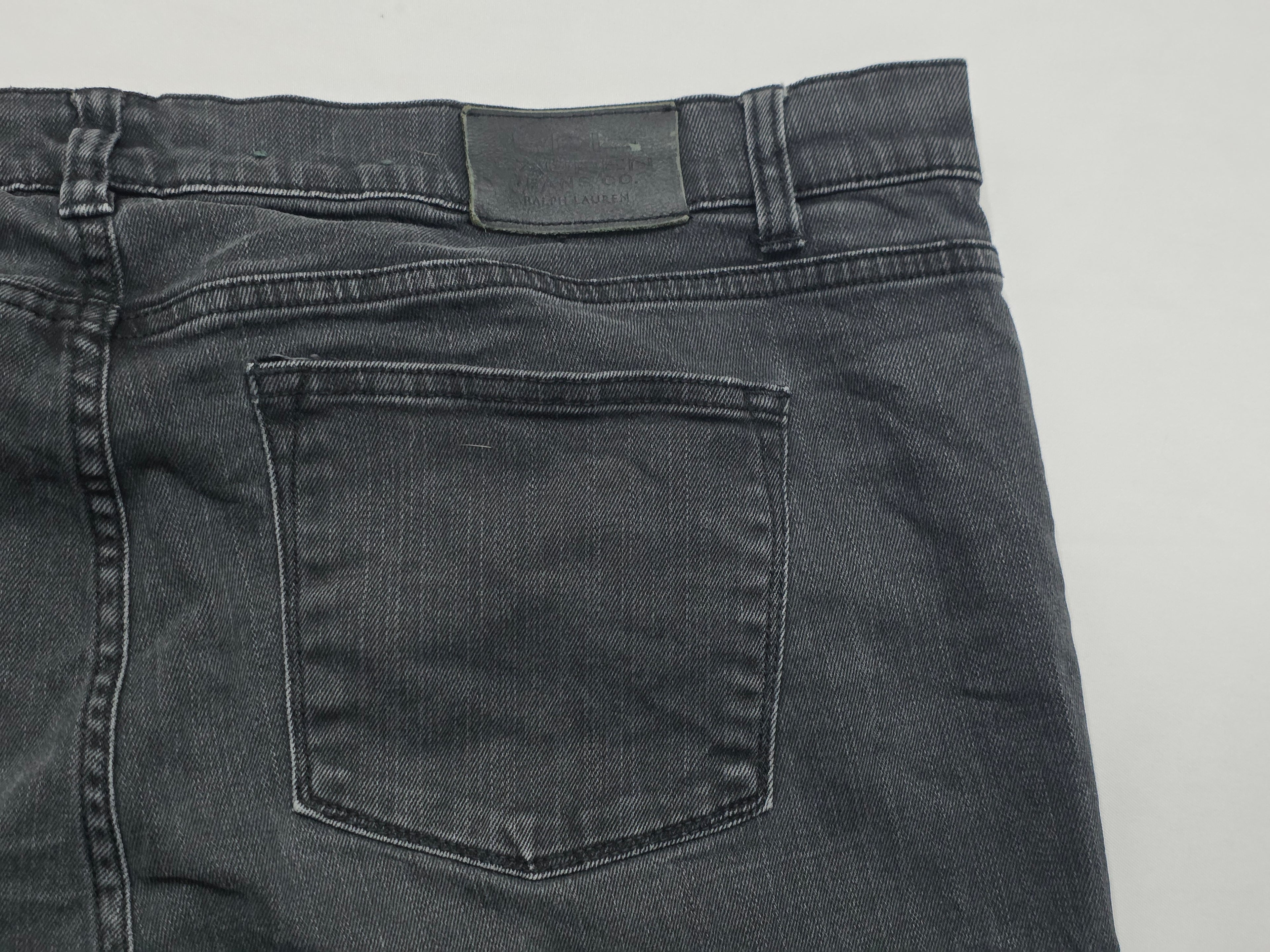 Pantalon Ralph Lauren Jeans Mujer Talla 16w Gris Mezclilla