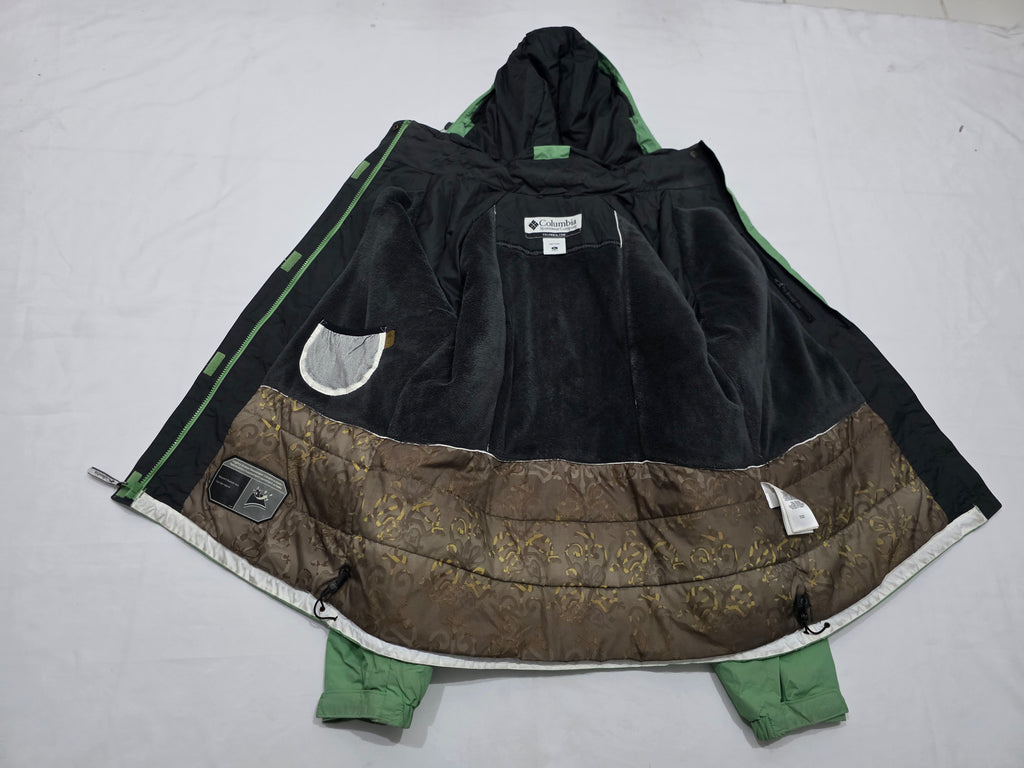 Chamarra Impermeable Mujer Columbia Extra Grande Color Verde
