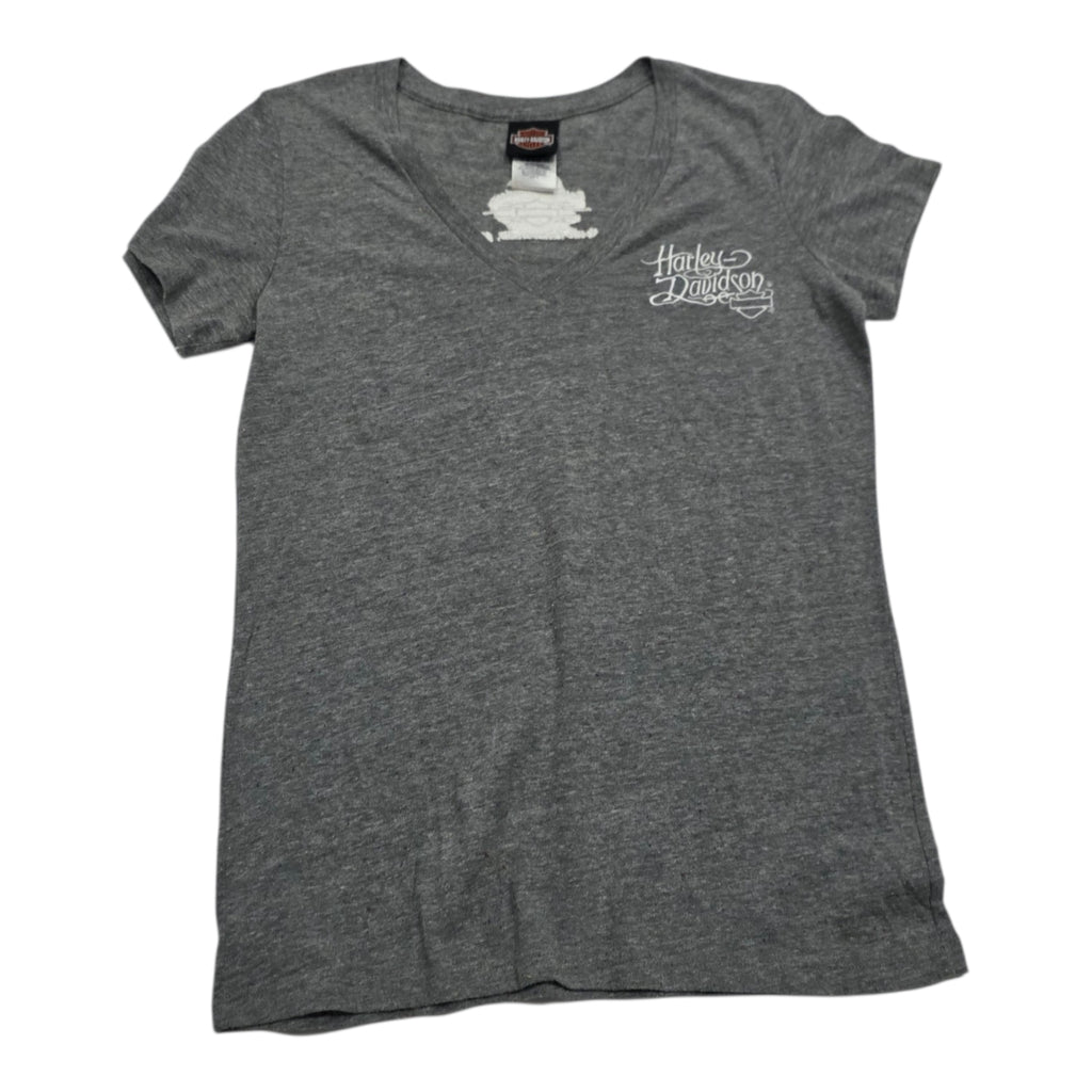 Playera Harley Davidson De Mujer Extra Grande Color Gris
