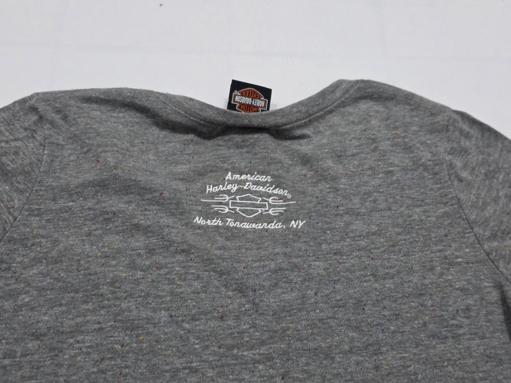 Playera Harley Davidson De Mujer Extra Grande Color Gris