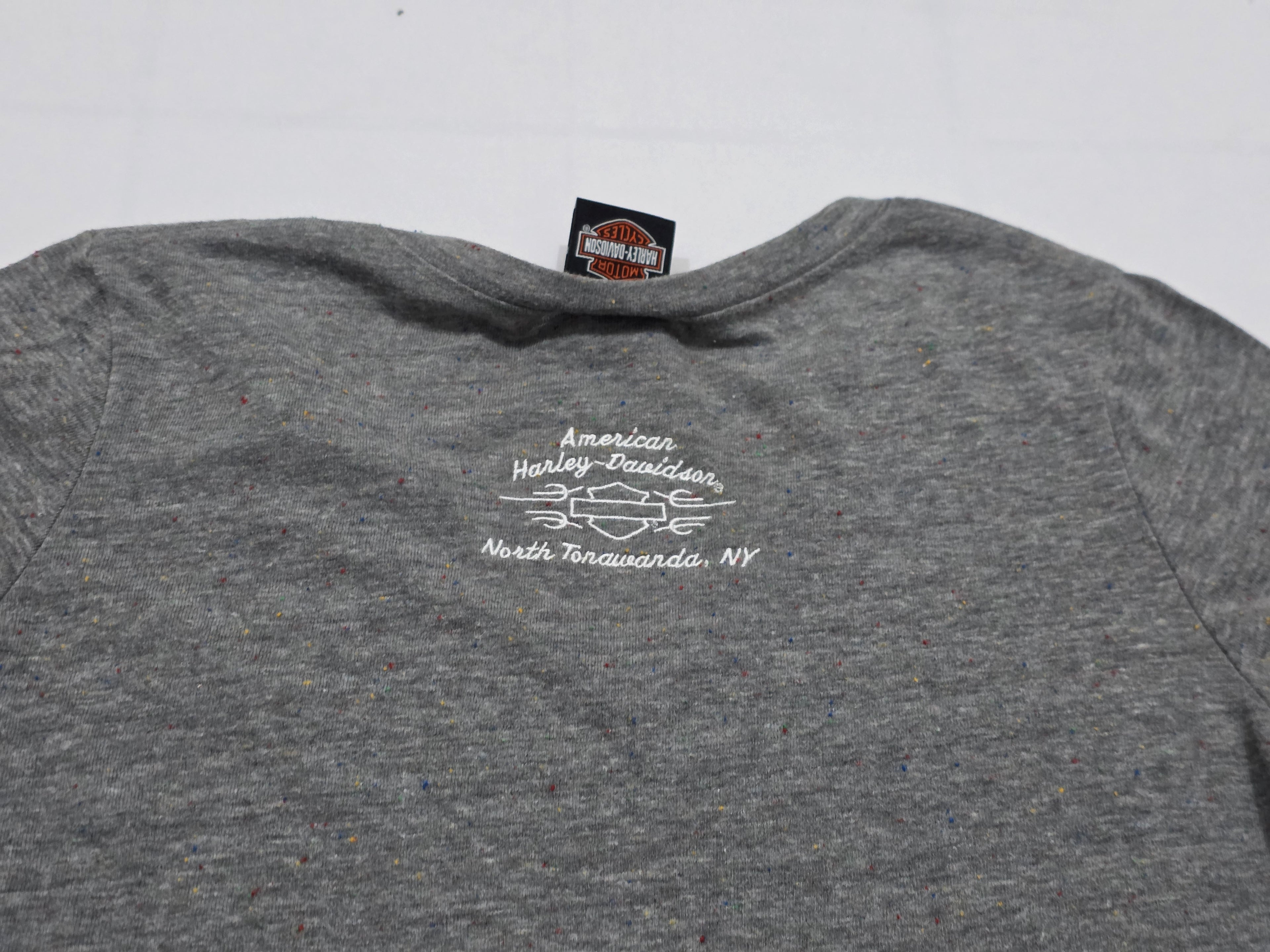 Playera Harley Davidson De Mujer Extra Grande Color Gris