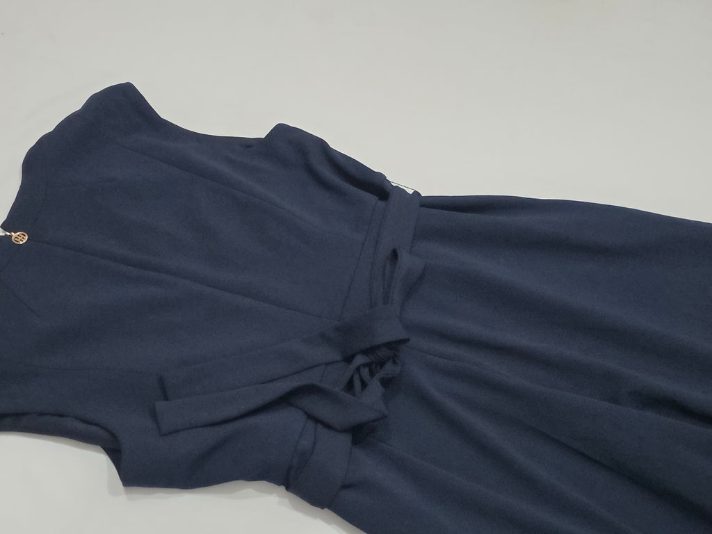 Jumpsuit De Mujer Tommy Hilfiger Talla 16w Azul Sin Mangas