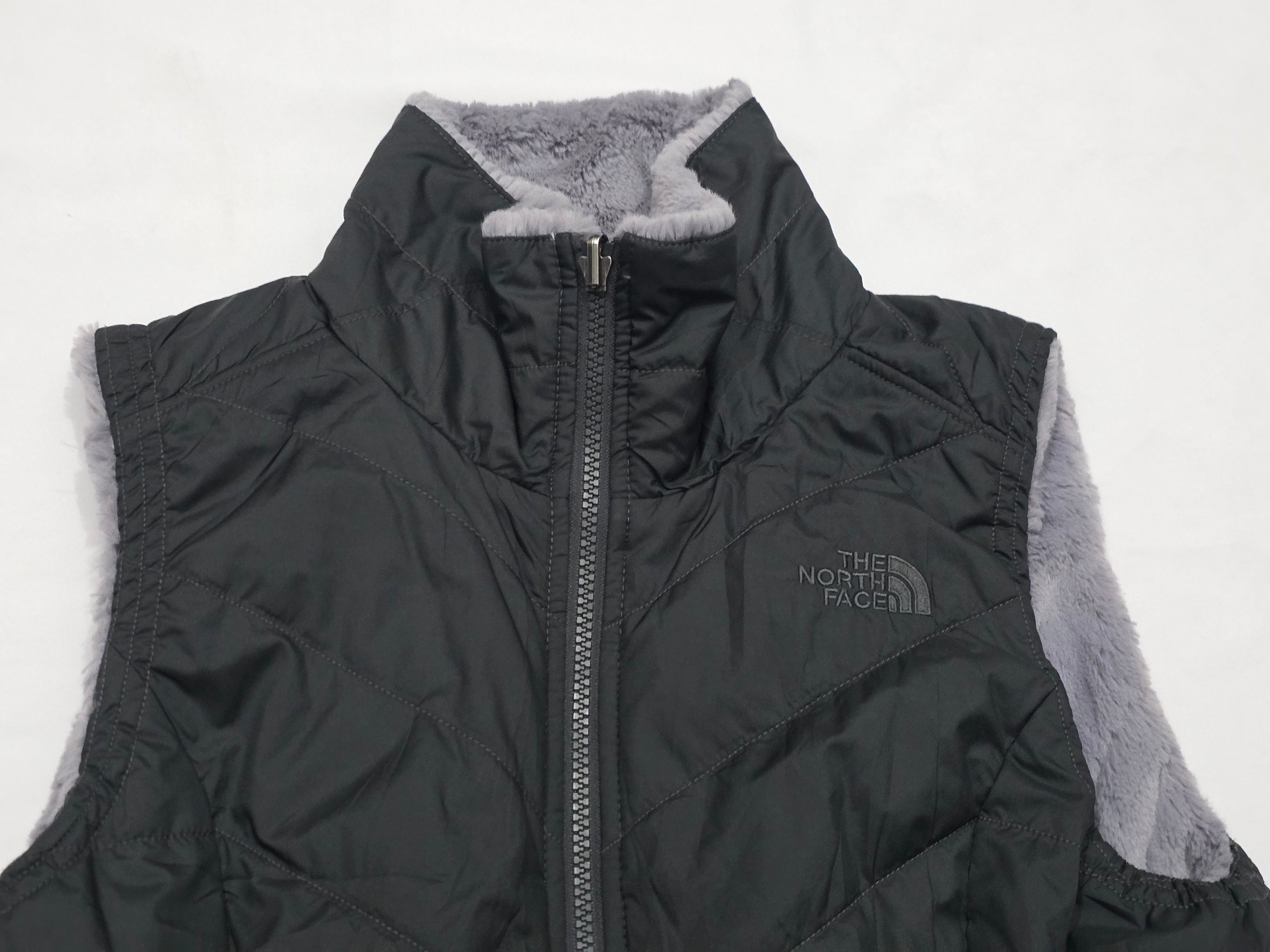 Chaleco The North Face Doble Vista D Mujer Gris Talla Chica