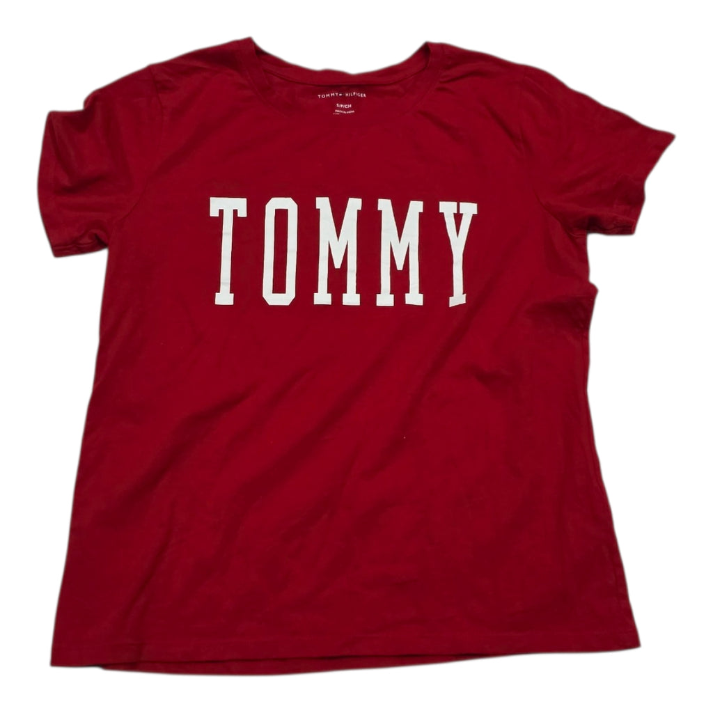 Playera Tommy Hilfiger Mujer Chica Manga Corta Color Rojo