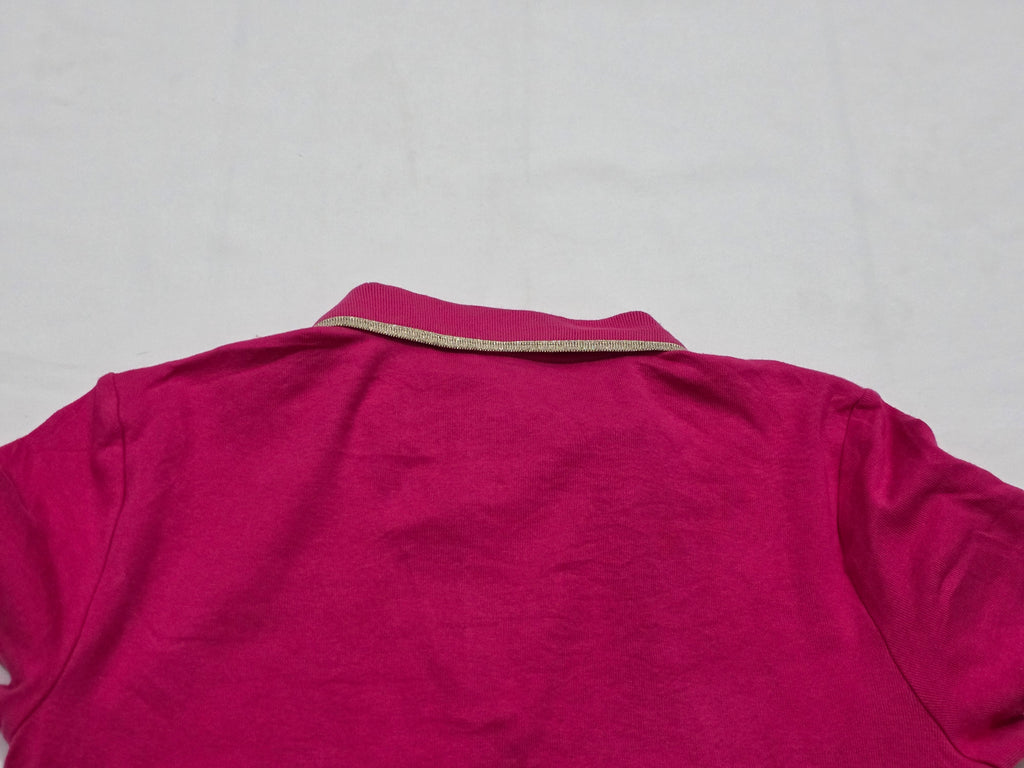 Playera Tommy Hilfiger Mujer Chica Rosa Manga Corta Polo