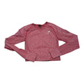 Playera Corta Gymshark Chica Mujer Manga Larga Rosa Jaspeado