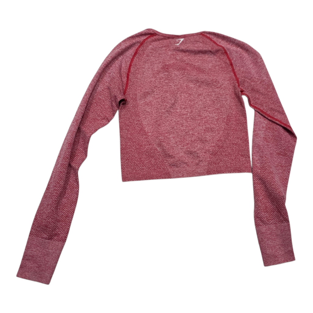 Playera Corta Gymshark Chica Mujer Manga Larga Rosa Jaspeado