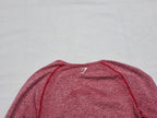 Playera Corta Gymshark Chica Mujer Manga Larga Rosa Jaspeado