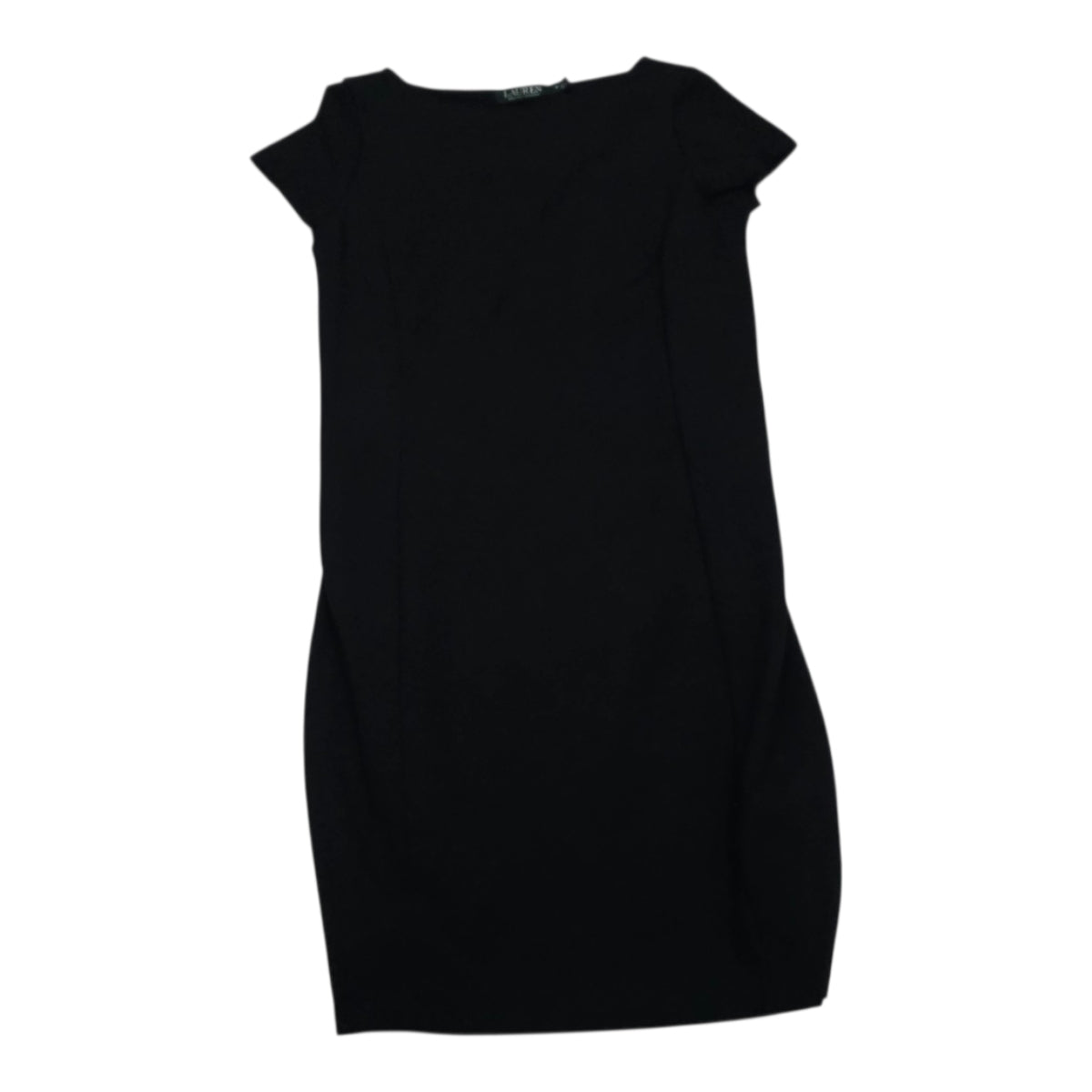 Vestido Casual Ralph Lauren Mujer Mediana Negro Manga Corta