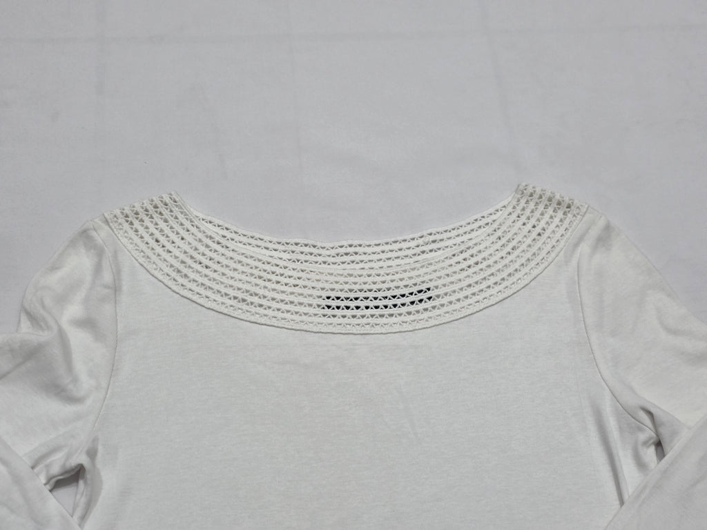 Playera Ralph Lauren De Mujer Mediana Petite Color Blanco