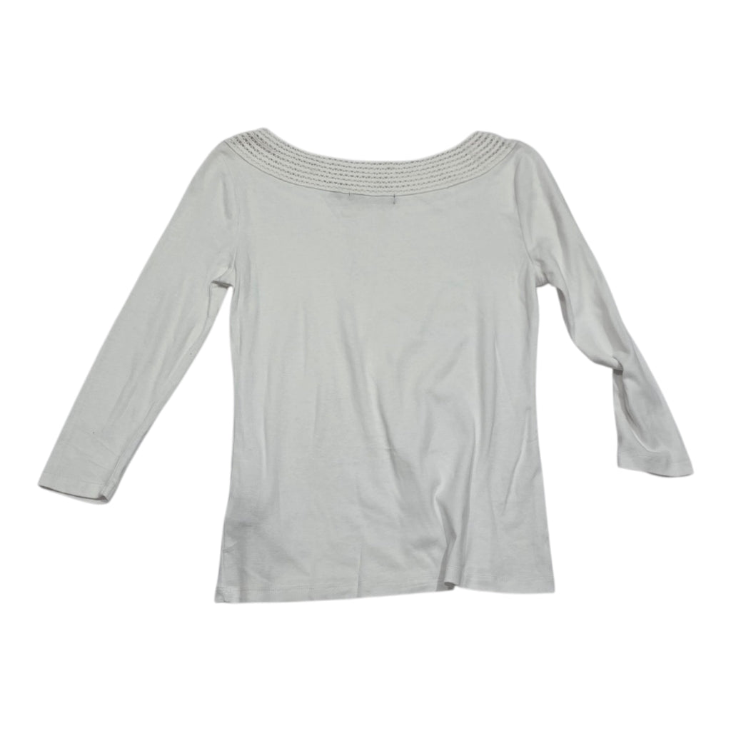 Playera Ralph Lauren De Mujer Mediana Petite Color Blanco