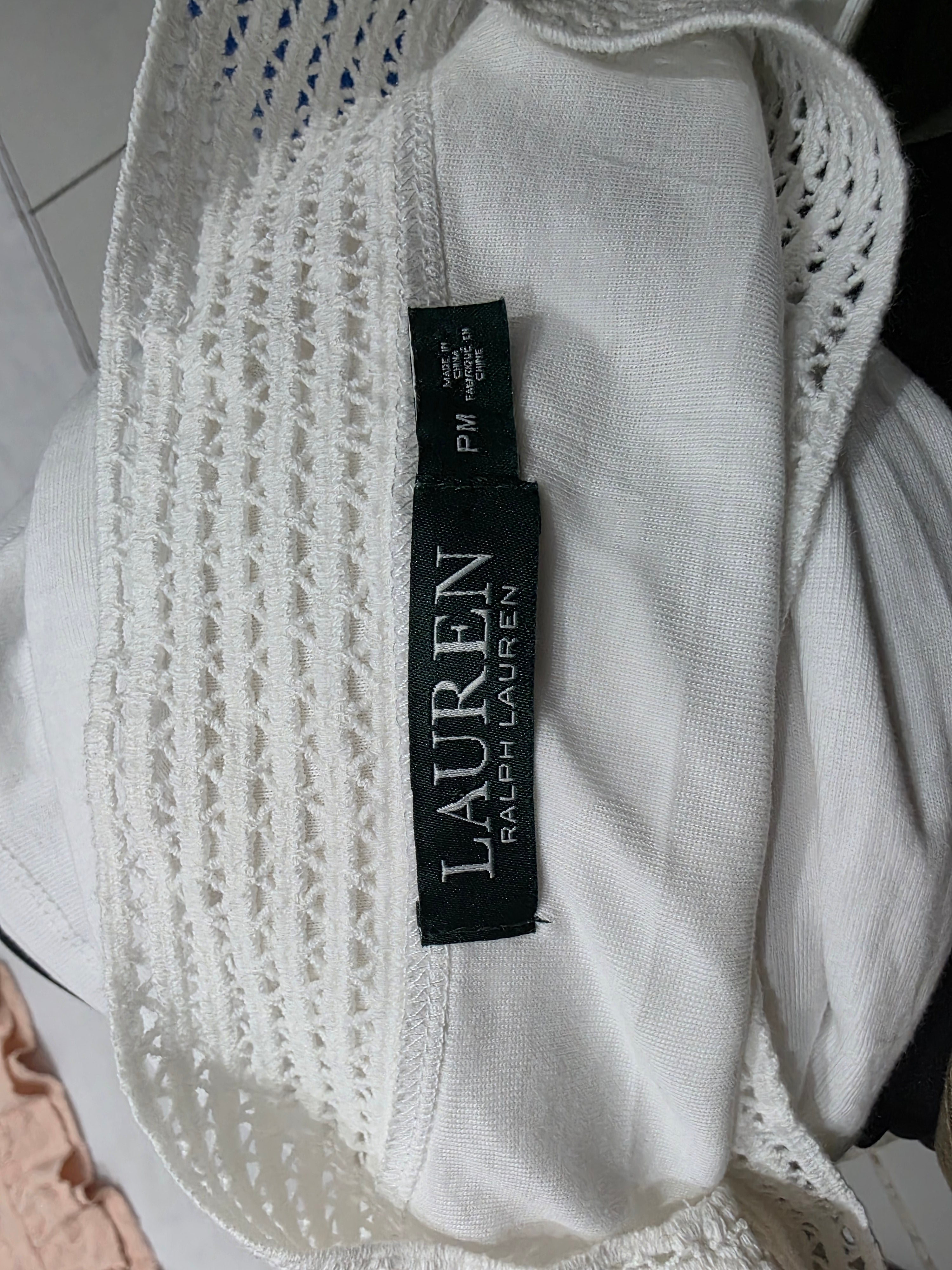 Playera Ralph Lauren De Mujer Mediana Petite Color Blanco