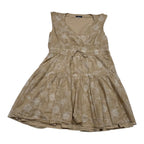 Vestido Tommy Hilfiger Mujer 16 Sin Mangas Cafe Floreado