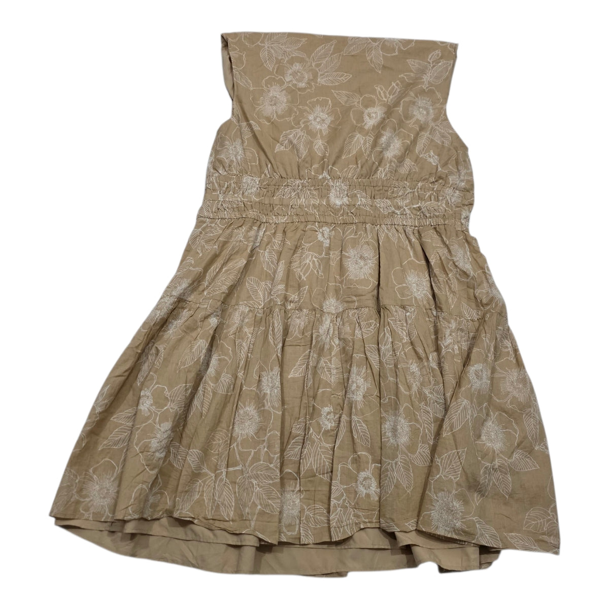 Vestido Tommy Hilfiger Mujer 16 Sin Mangas Cafe Floreado