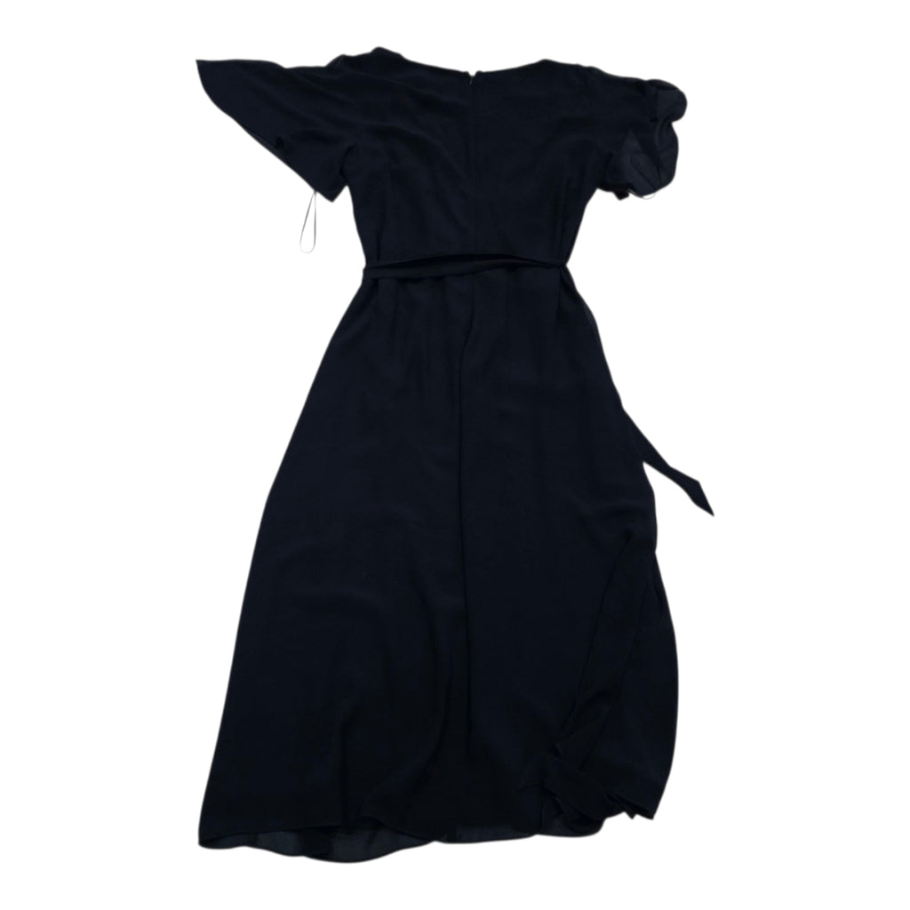 Vestido Lauren Ralph Lauren Azul Wrap Manga Cort Cinturó 14