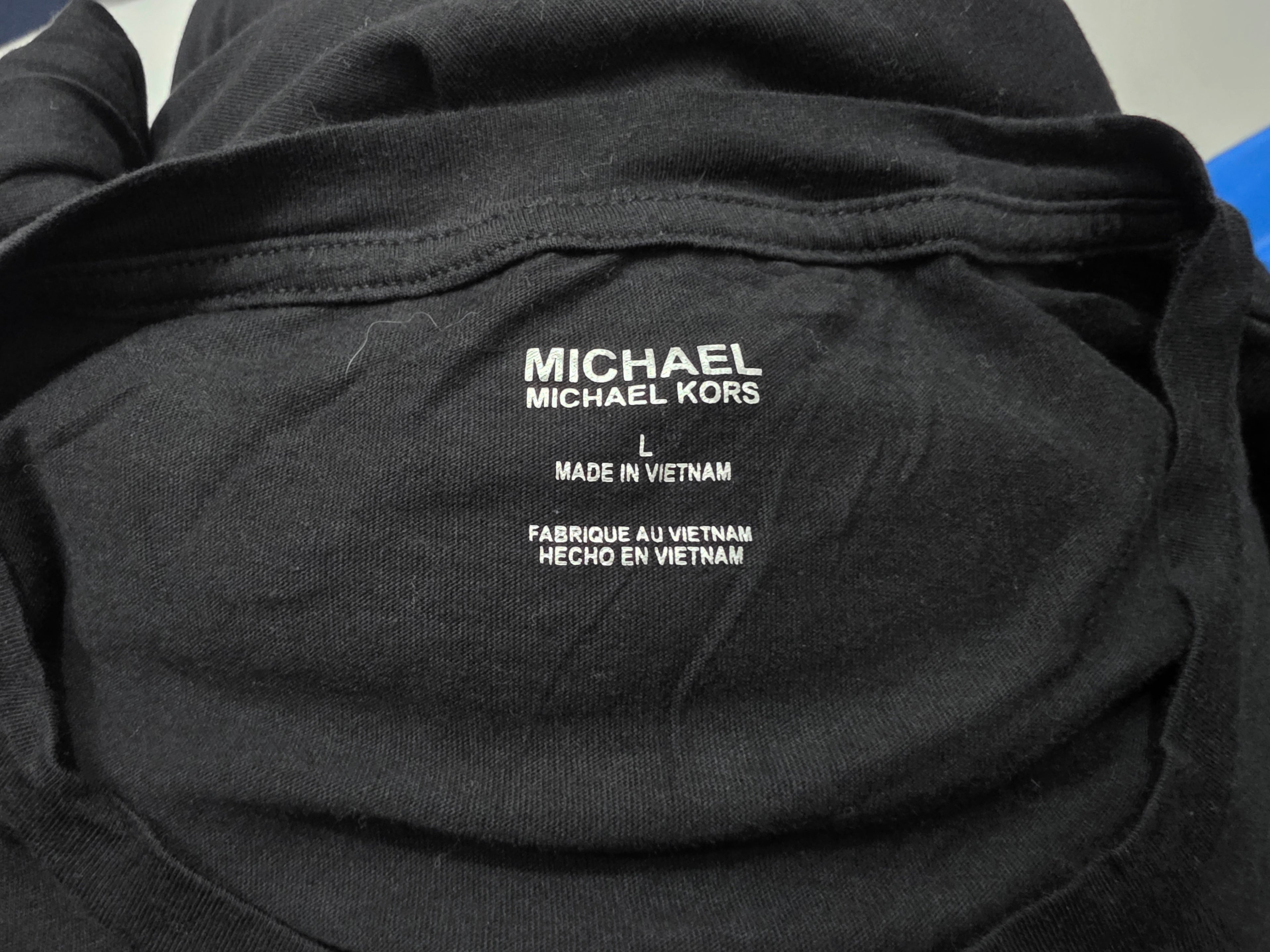 Playera Michael Kors Mujer Grande Color Negro Manga Corta