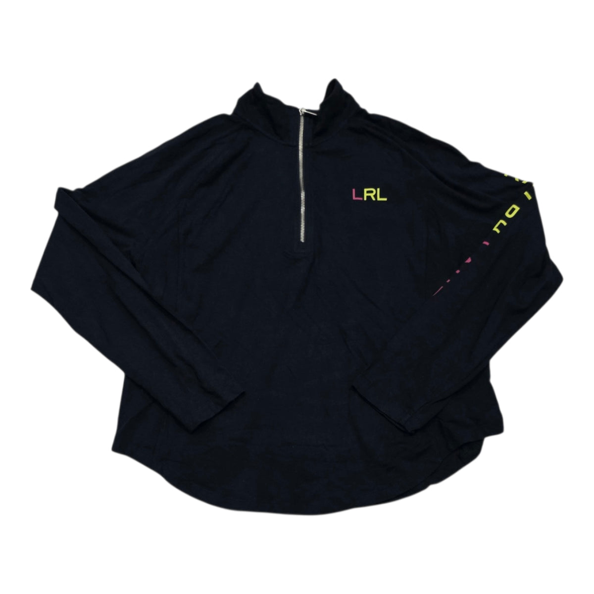 Sudadera Ralph Lauren Medio Cierre Azul Marino Extra Grande