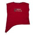 Playera Tommy Hilfiger Mujer Extra Grande Roja Manga Corta