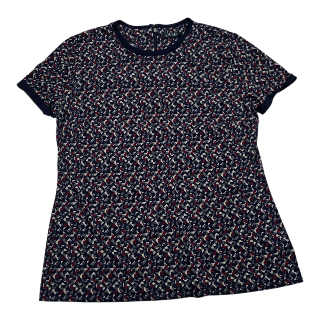 Blusa Ralph Lauren De Mujer Talla 2x Manga.corta Azul/rojo