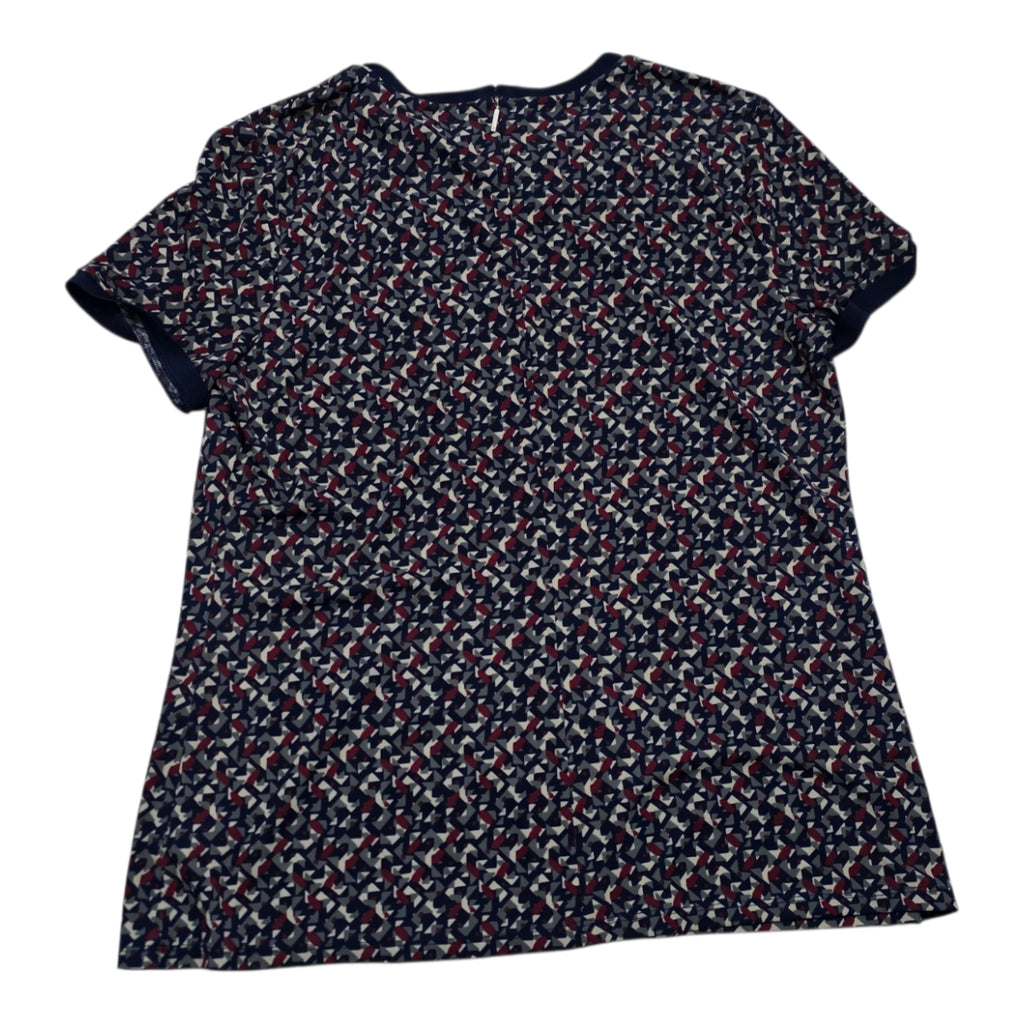 Blusa Ralph Lauren De Mujer Talla 2x Manga.corta Azul/rojo