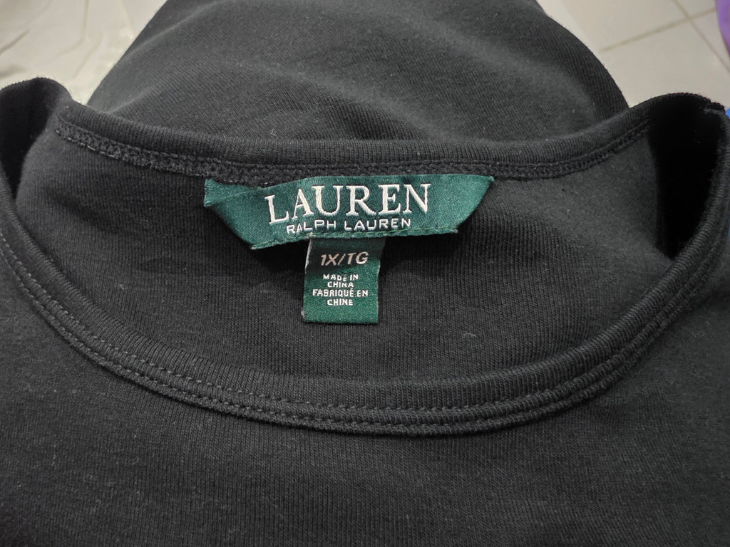 Playera Basica Ralph Lauren Mujer 1x Colornegro Manga Corta