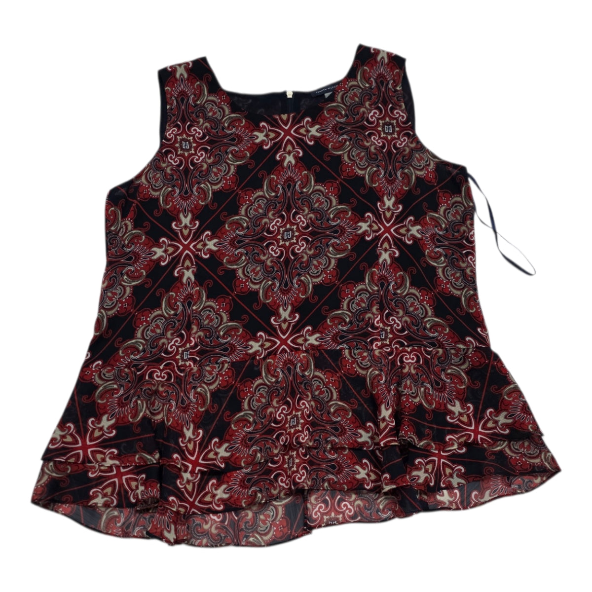 Blusa Sinmangas Tommy Hilfiger Mujer Extragrande Rojafiguras