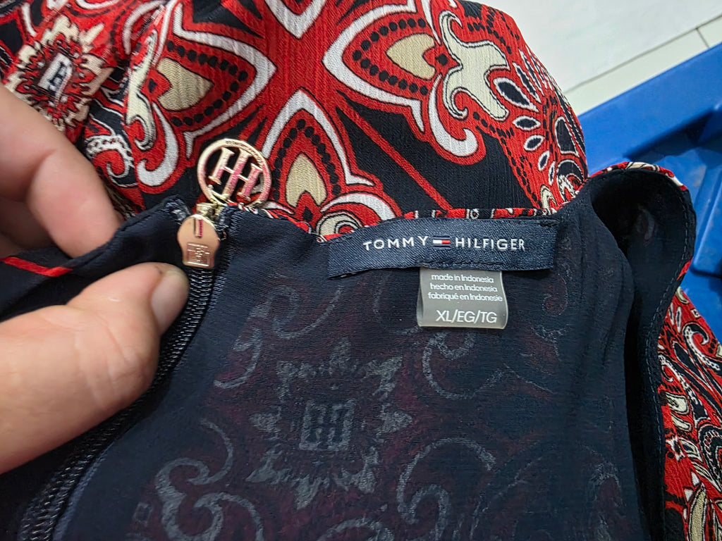 Blusa Sinmangas Tommy Hilfiger Mujer Extragrande Rojafiguras