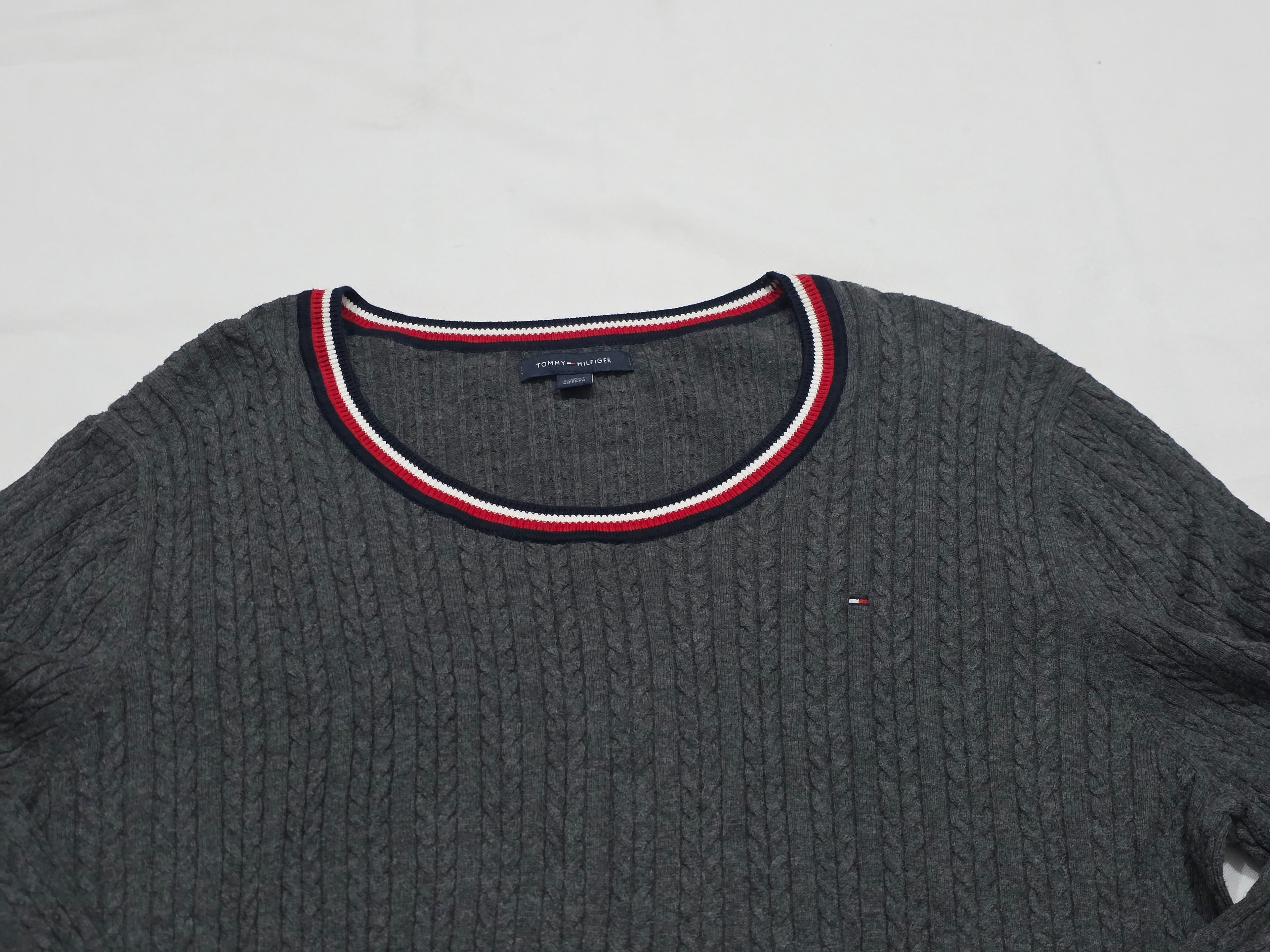 Sueter Tommy Hilfiger De Mujer Extra Grande Color Gris