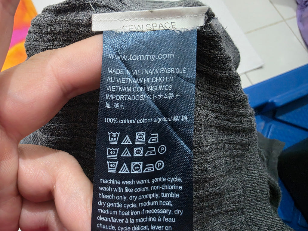Sueter Tommy Hilfiger De Mujer Extra Grande Color Gris