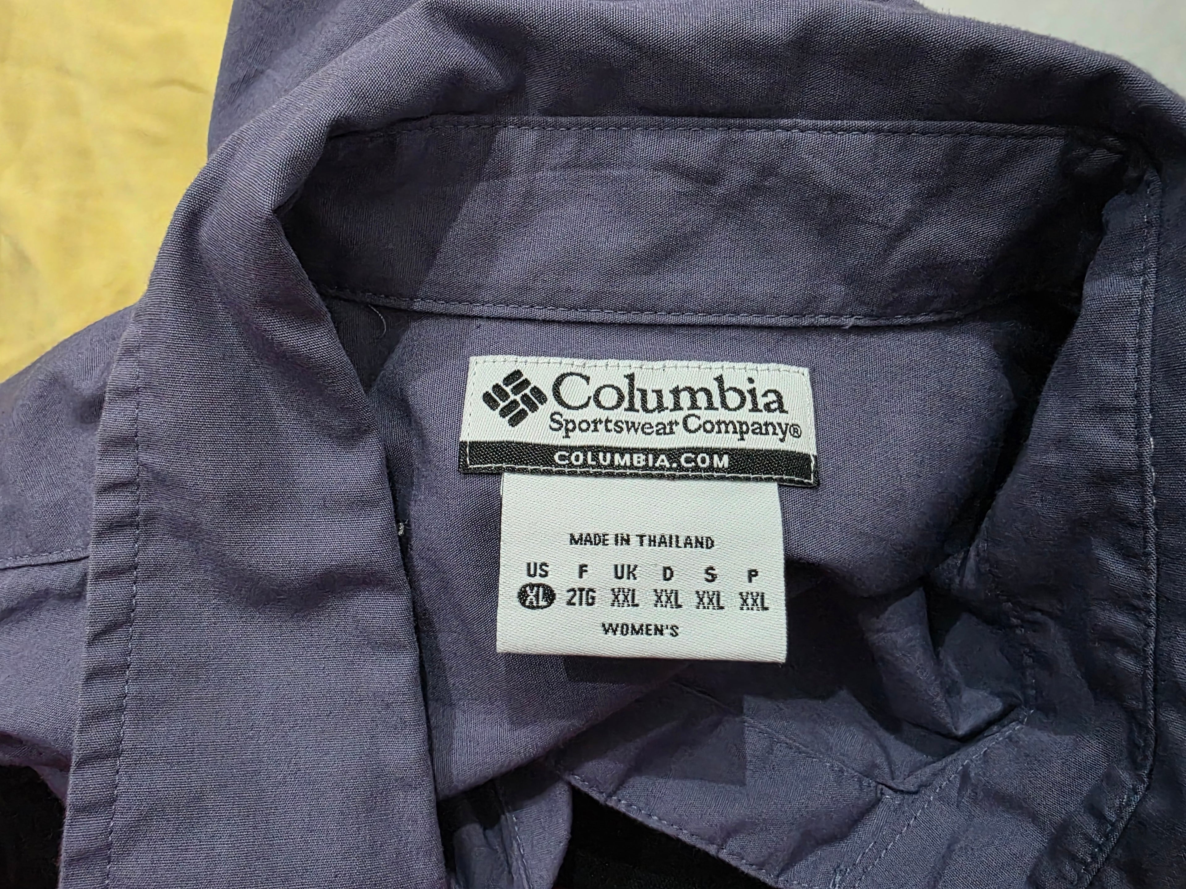 Camisa Columbia De Mujer Extra Grande Color Morado