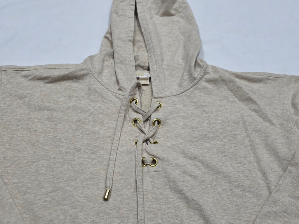 Sudadera Gorro Michael Kors Mujer Extra Grande Color Cafe