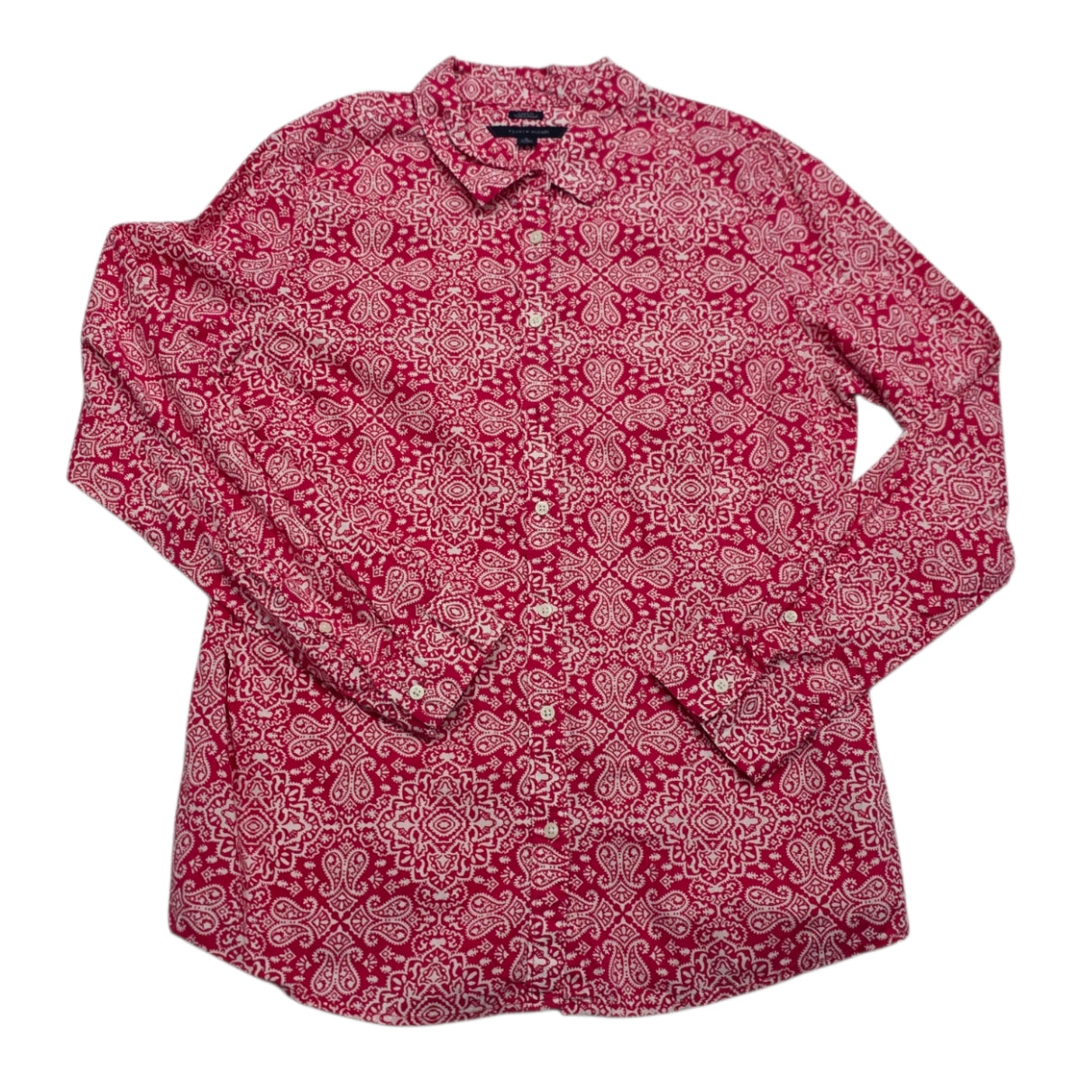 Camisa Tommy Hilfiger Mujer Extra Grande Color Rosa Figuras