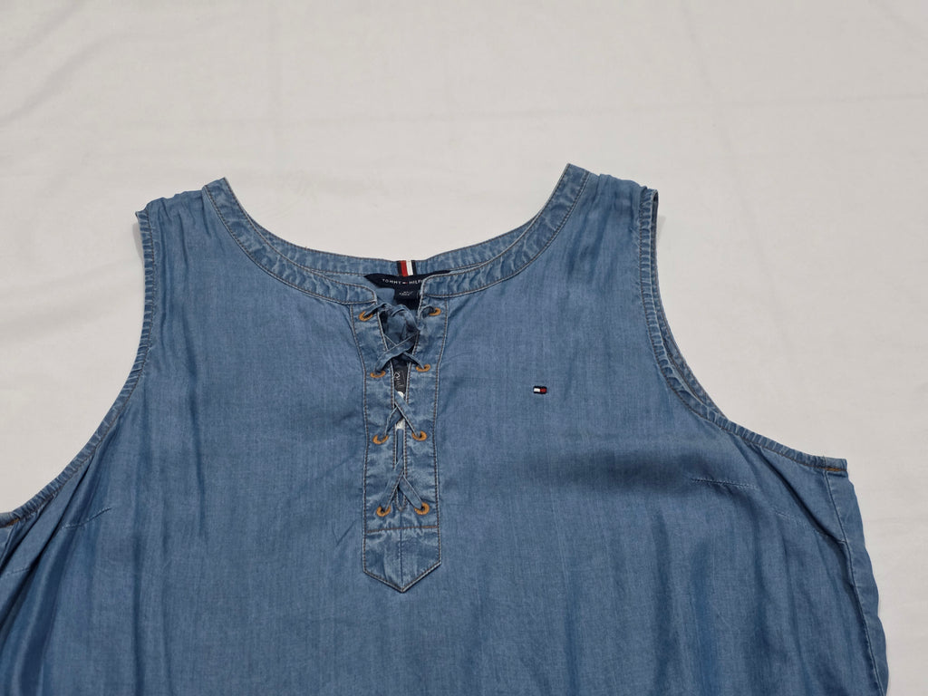 Blusa Tommy Hilfiger De Mujer Talla Extra Grande Azul Acero