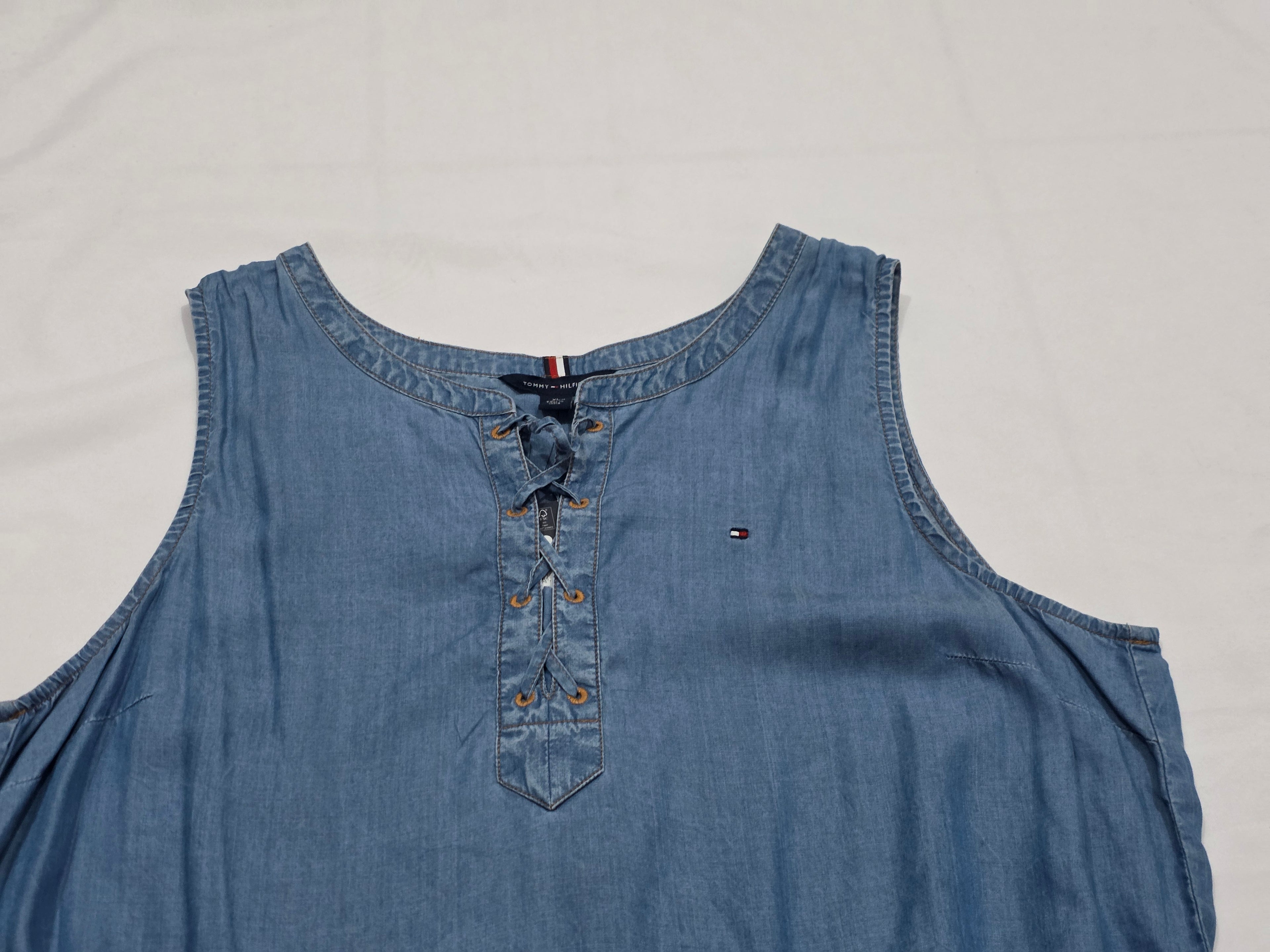 Blusa Tommy Hilfiger De Mujer Talla Extra Grande Azul Acero