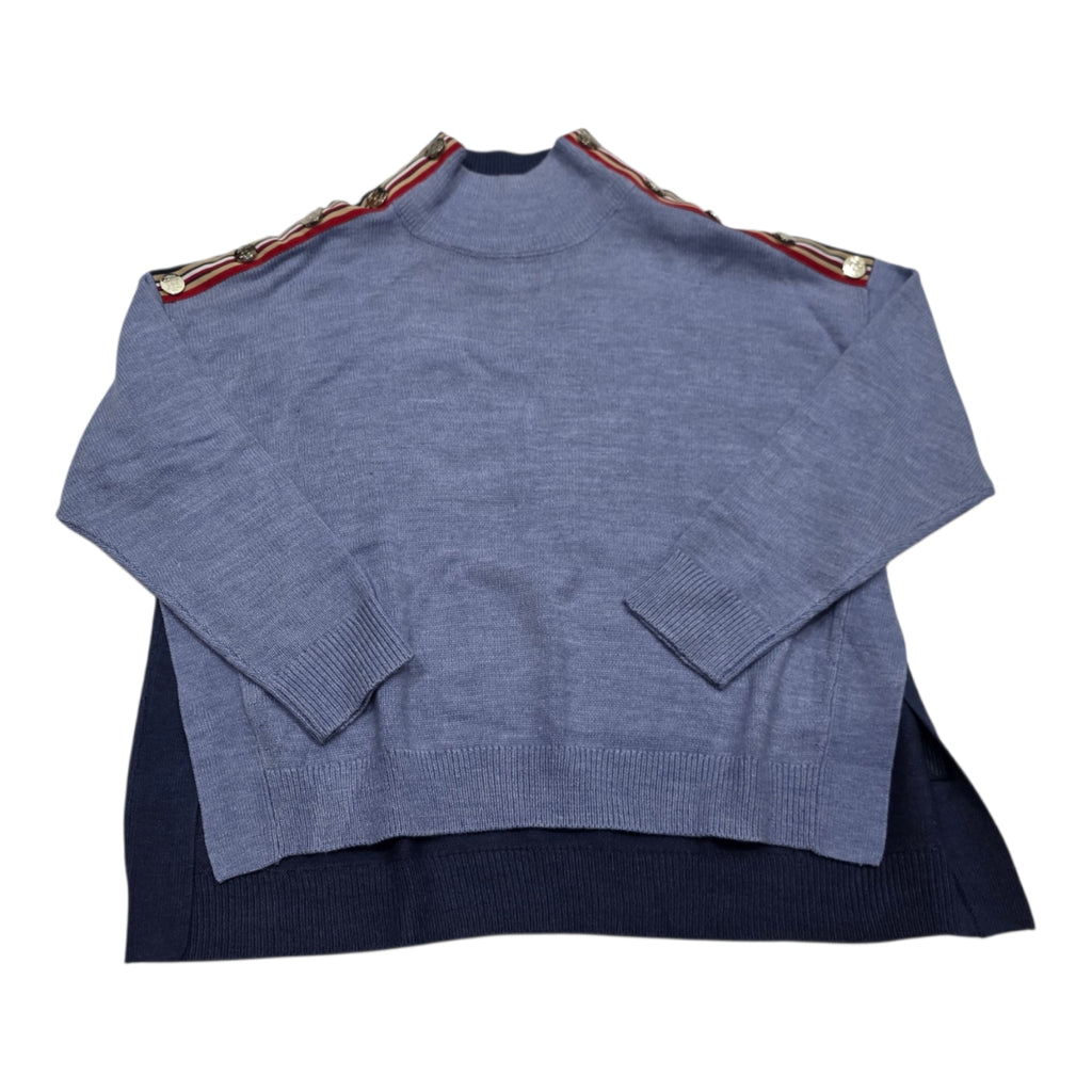 Sueter Tommy Hilfiger Turtle Neck Mujer Extra Grande Azul