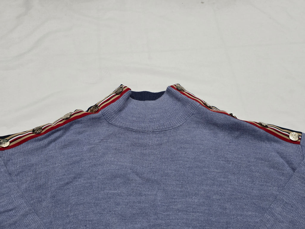 Sueter Tommy Hilfiger Turtle Neck Mujer Extra Grande Azul