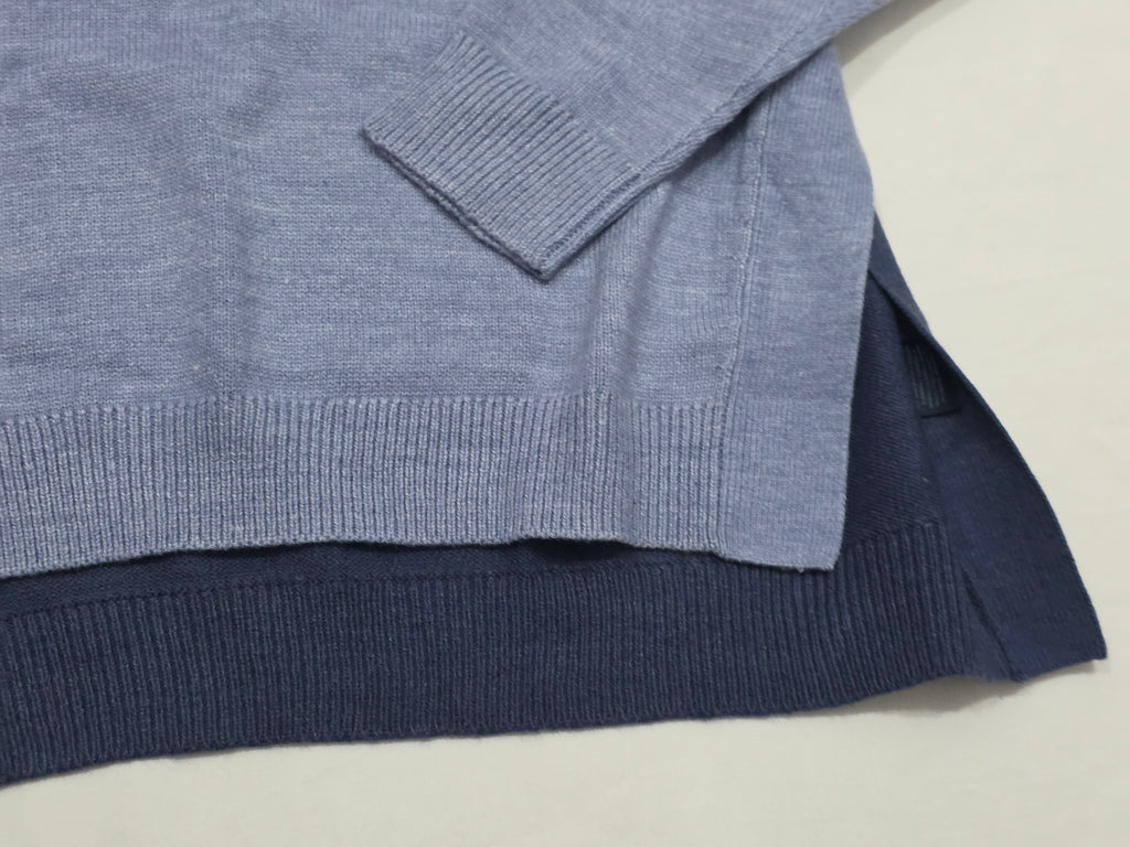 Sueter Tommy Hilfiger Turtle Neck Mujer Extra Grande Azul