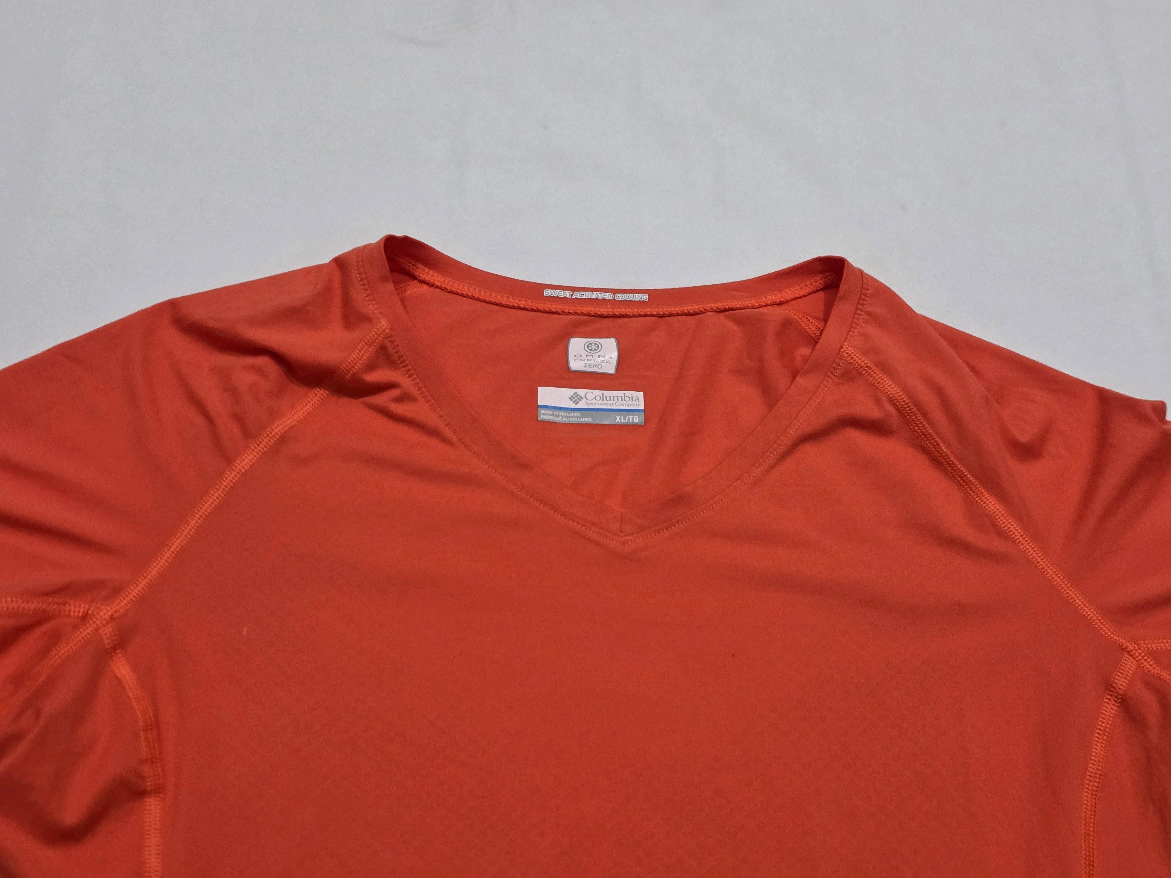 Playera Columbia Omni Freeze Naranja Extra Grande