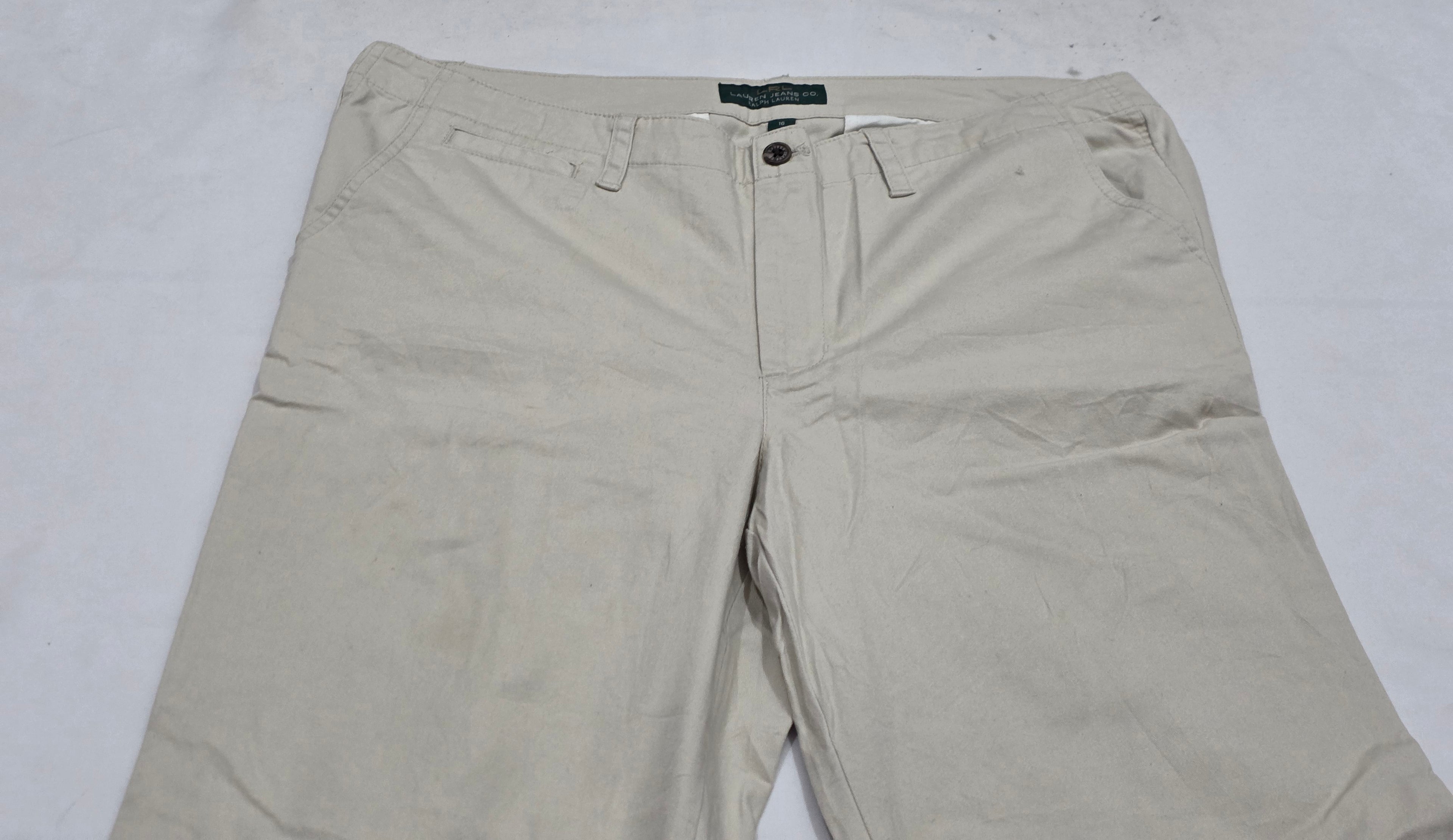 Pantalon De Vestir Ralph Lauren Talla 16 Color Café Claro