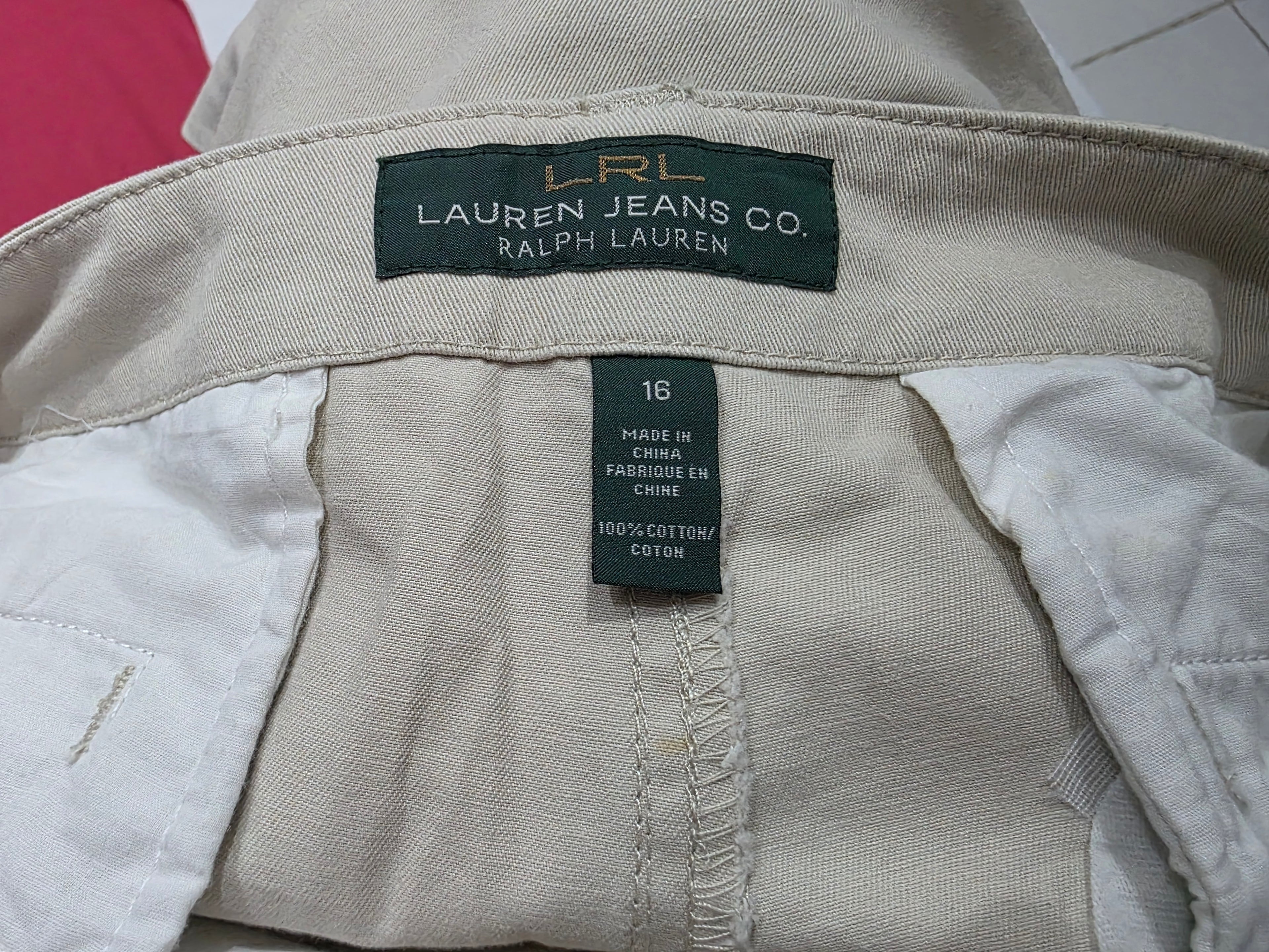 Pantalon De Vestir Ralph Lauren Talla 16 Color Café Claro