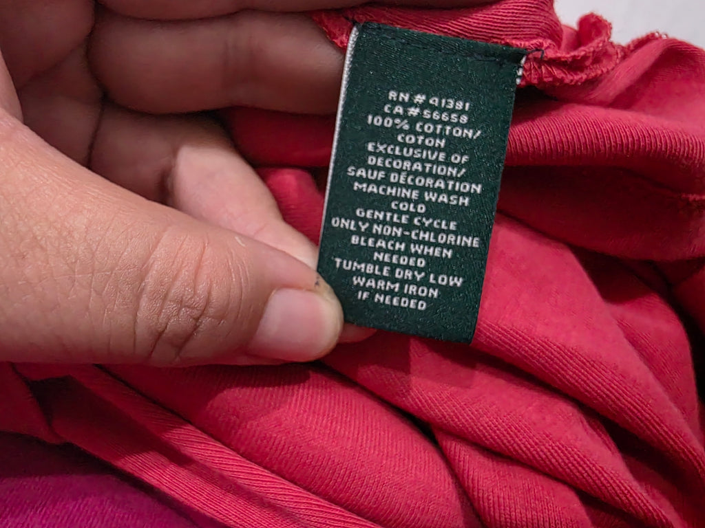 Playera Ralph Lauren De Mujer Extra Grande Color Coral