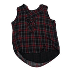 Blusa Tommy Hilfiger Mujer Extra Grande Negra/rojo Cuadros