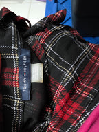 Blusa Tommy Hilfiger Mujer Extra Grande Negra/rojo Cuadros